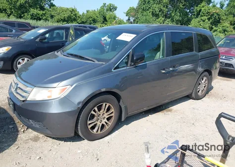 2012 Honda Odyssey Ex-L z USA, uszkodzony, nr VIN 5FNRL5H62CB061988
